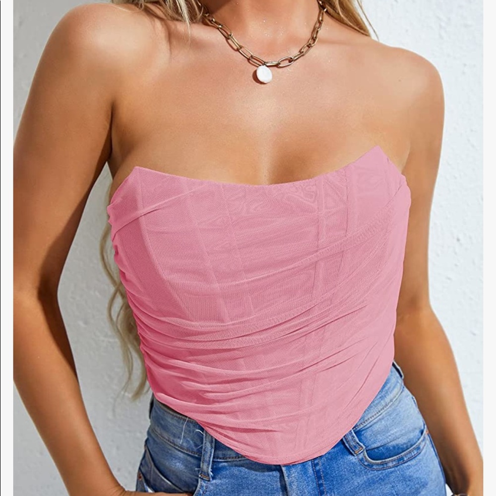 Pink corset